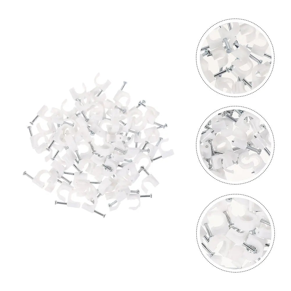 400pcs Cable Clips Steel Nail – Multi-Size Wire Management Cable Management Clips PLUSH Default Title