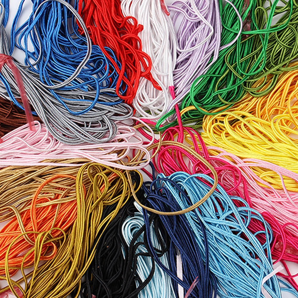 30 Yards Soutache Braided Cord 3mm – Multicolor DIY Jewelry Braided Jewelry Cord PLUSH