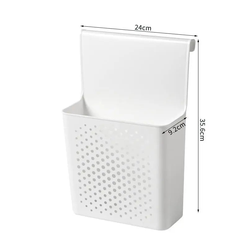 Over Cabinet Door Hanging Storage Basket – No-Drill Organizer Cabinet Door Organizer PLUSH L