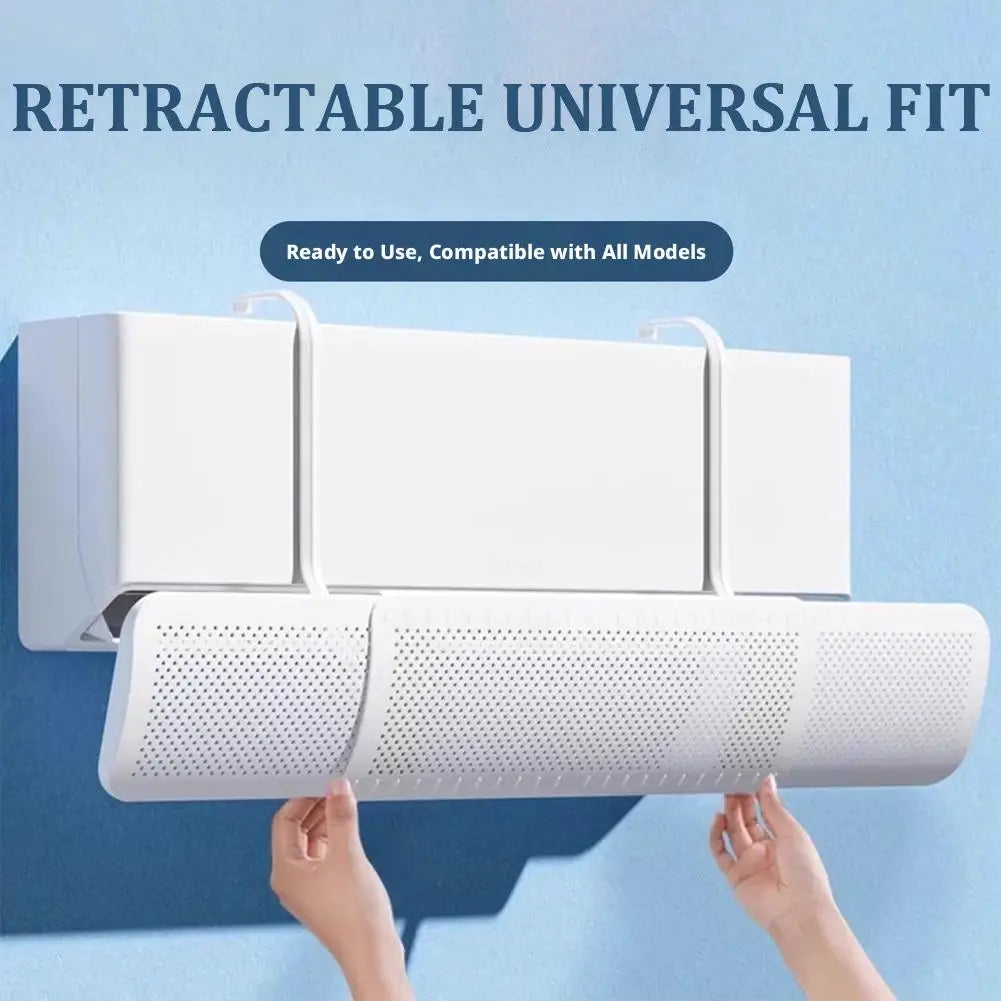 Retractable AC Wind Deflector – Universal Wall Mount Air Guide AC Wind Deflector PLUSH