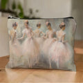 Ballet Makeup Bag – Women's Travel Zipper Cosmetic Pouch Travel Cosmetic Bag PLUSH GRAY