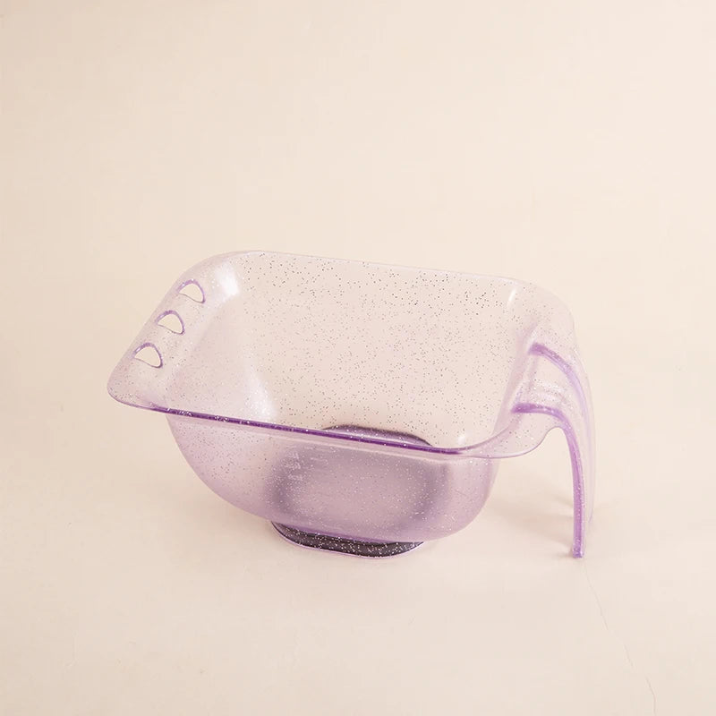 WANMEI Glitter Hair Color Mixing Bowl – Hairstylist Essential Hair Dye Mixing Bowl PLUSH light purple