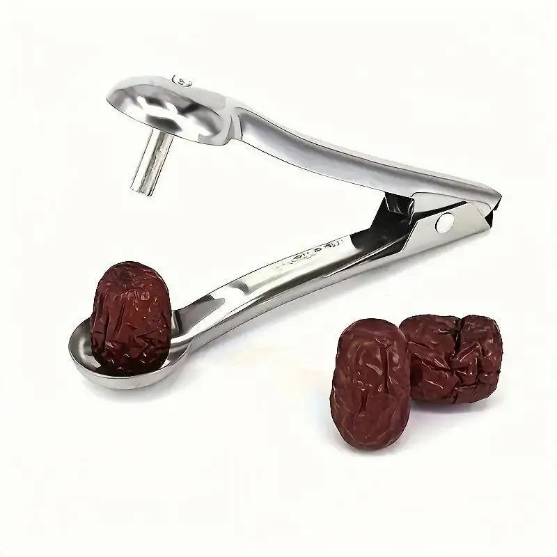 Stainless Steel Cherry & Olive Pitter Tool | One-Hand Use Fruit Pitter Tool PLUSH