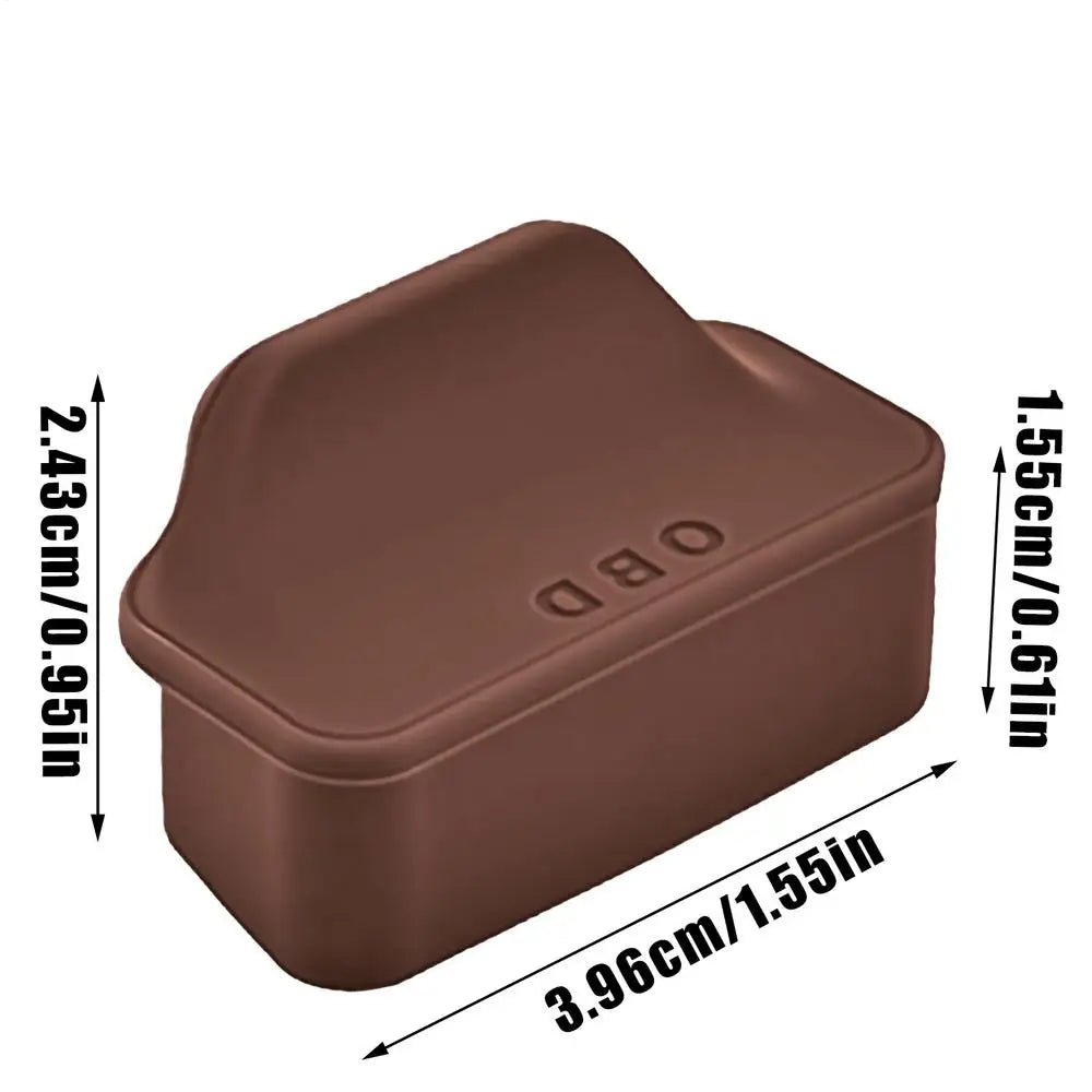 Silicone OBD Port Dust Cover | Waterproof Car Port Protector OBD Port Protector PLUSH Brown