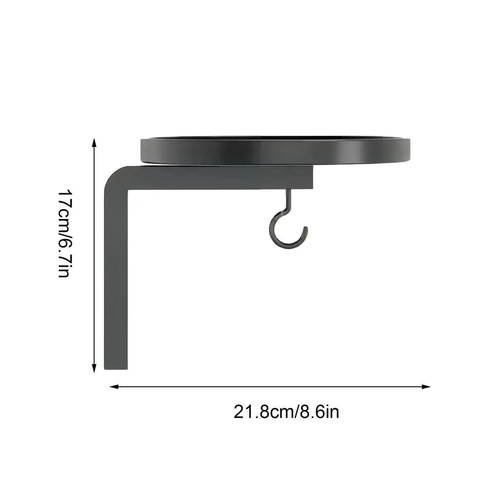 Wall Mounted Metal Plant Holder – Black 2-Tier Hanging Rack Wall Plant Holder PLUSH 1PC