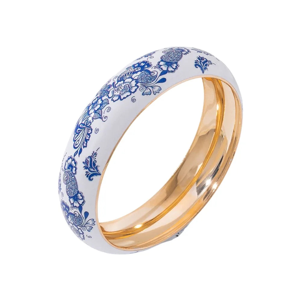 Boho Flower Bangle – Colorful Vintage Ethnic Bracelet for Women Ethnic Bangle Bracelet PLUSH Style 5