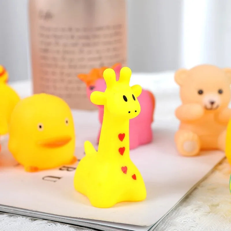 13pcs Baby Bath Toys – Cute Animal Squeeze Float Water Toys Baby Bath Toys PLUSH
