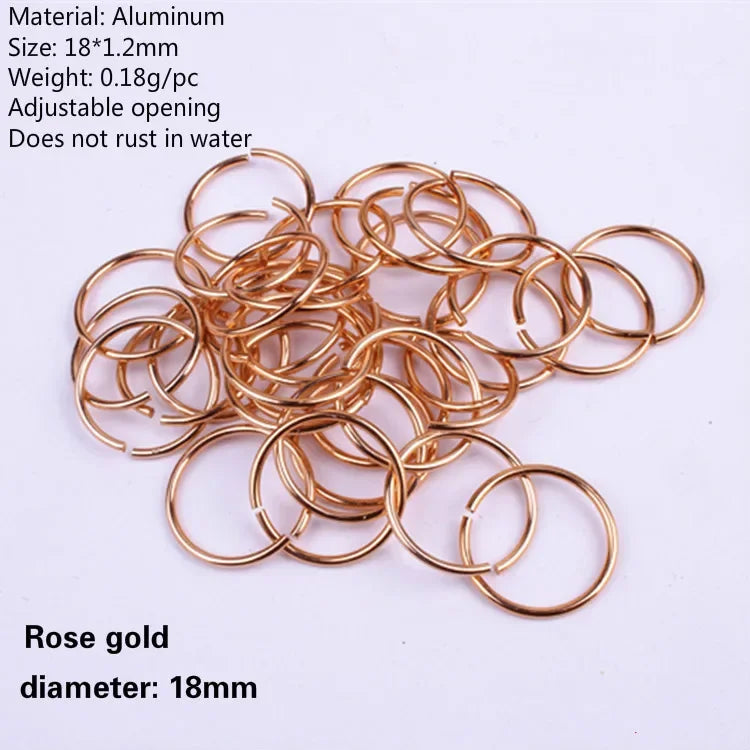 Metal Hair Rings Braid Dreadlock Hoop Clips 50–200pcs Bulk