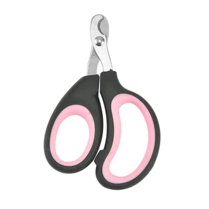 Professional Pet Nail Clippers for Small Dogs, Cats & Rabbits Pet Nail Clipper PLUSH Black Pink