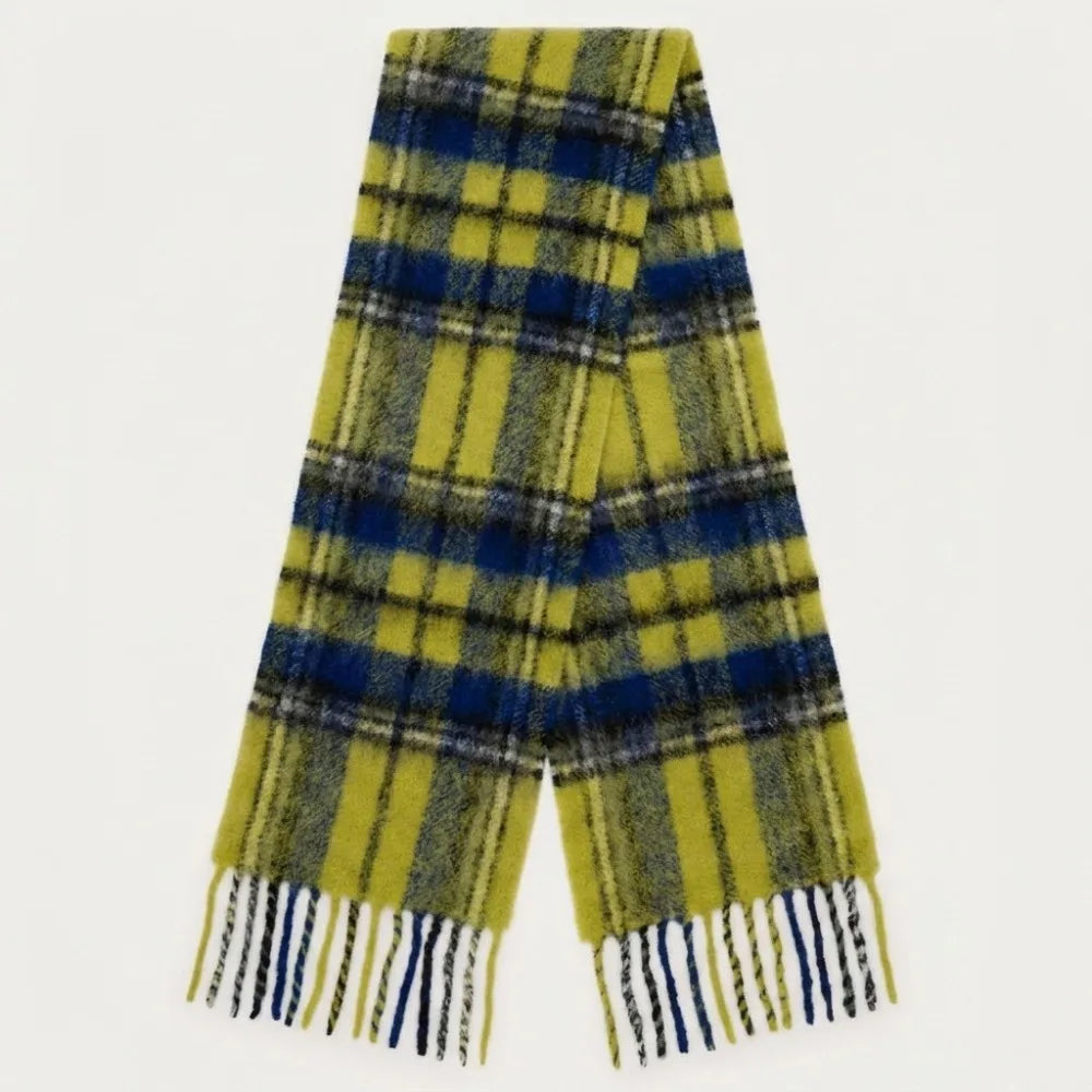 Women's Long Plaid Tassel Scarf – Plush Shawl Wrap All Seasons Scarf & Shawl Wrap PLUSH Style 3