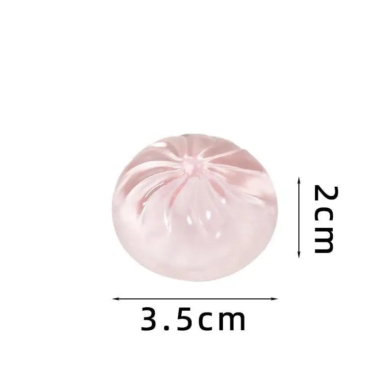 5pcs Squishy Mini Dumpling Fidget Toy Set with Steamer Basket Squishy Fidget Toy PLUSH