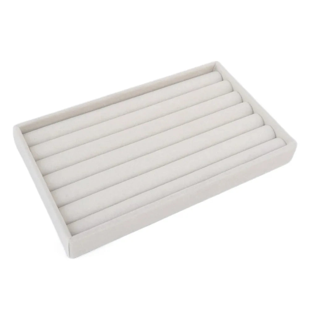 Velvet Jewelry Tray Organizer – Rings, Earrings & Bracelets Jewelry Display Tray PLUSH Style 11