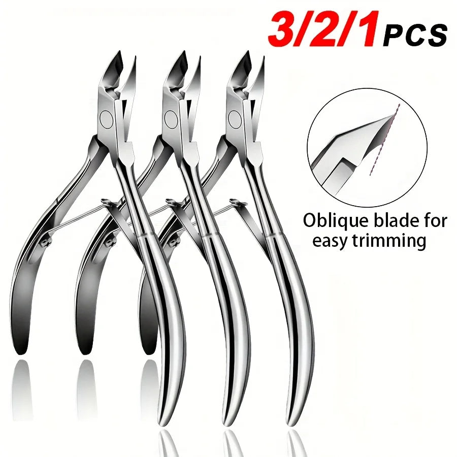 Stainless Steel Nail Clippers & Cuticle Pusher Manicure Set Manicure Tool Set PLUSH
