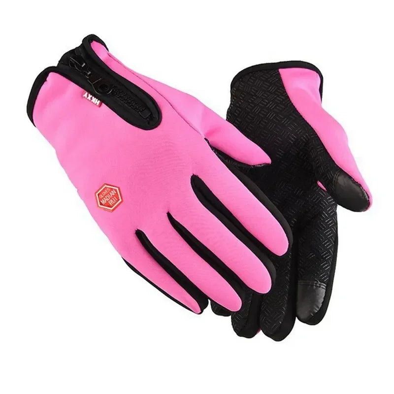 Winter Tactical Gloves Touchscreen Waterproof – Men & Women Winter Tactical Gloves PLUSH Pink 3Pairs