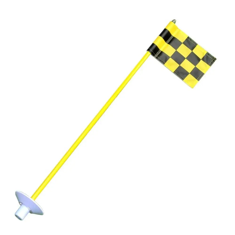420D Nylon Golf Putting Green Flags with ABS Tube Pole Golf Training Flag PLUSH