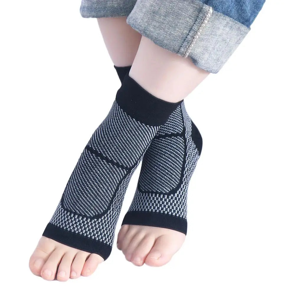 Ankle Brace Compression Sleeve – Nylon Spandex Foot Support Ankle Compression Sleeve PLUSH