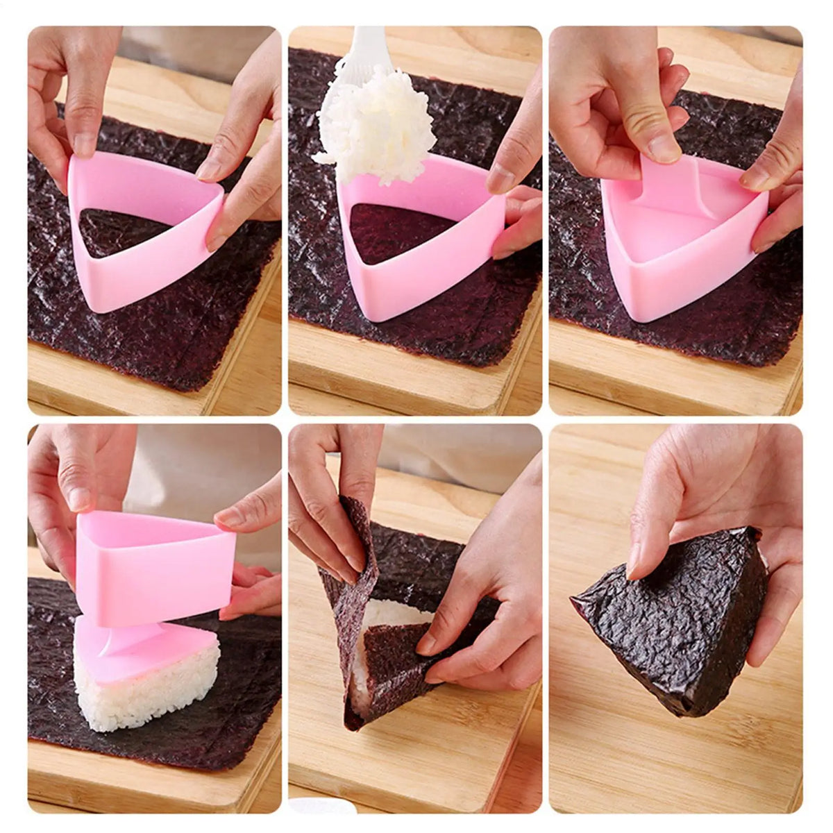Triangle Onigiri Mold – Rice Ball Maker Press | Sushi Tool Sushi Mold Tool PLUSH