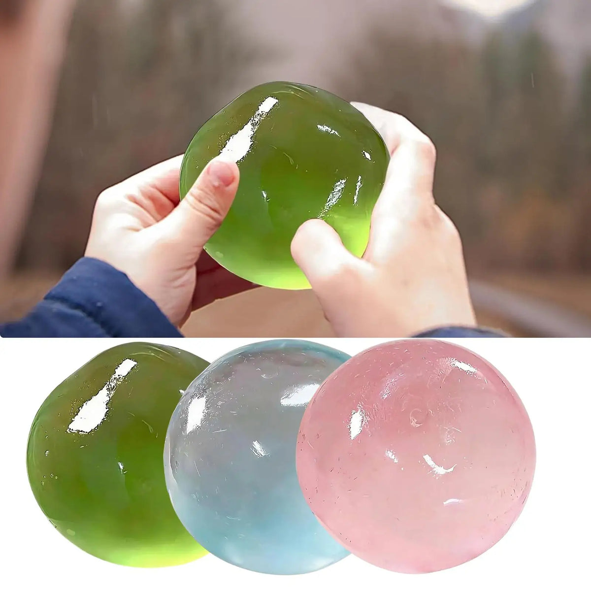 Slow-Rise Squishy Squeeze Fidget Toy – Soft Sensory Ball Fidget Squeeze Toy PLUSH