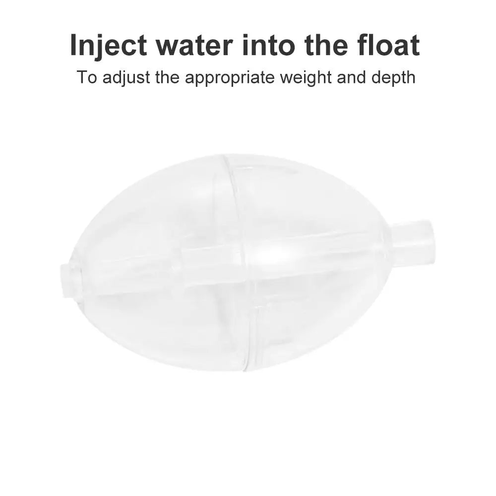 Transparent Oval Bubble Fishing Float – Sensitive Vertical Buoy Fishing Float PLUSH