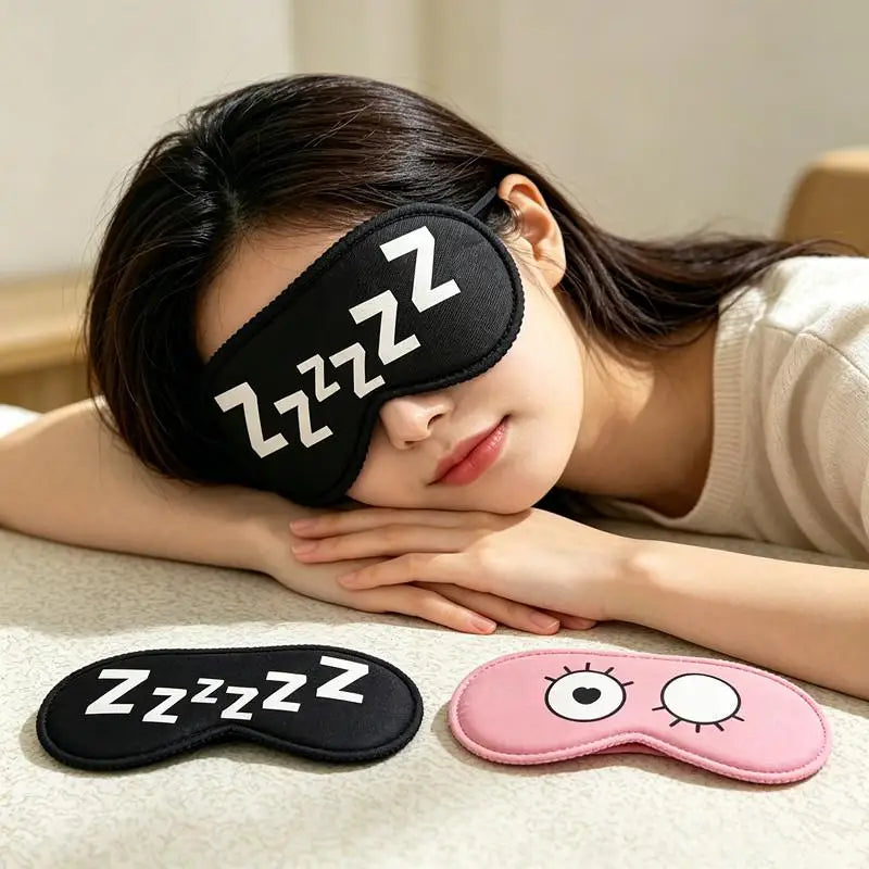 Cartoon Sleep Mask – Cute Concave Blindfold for Women & Men Sleep Eye Mask PLUSH