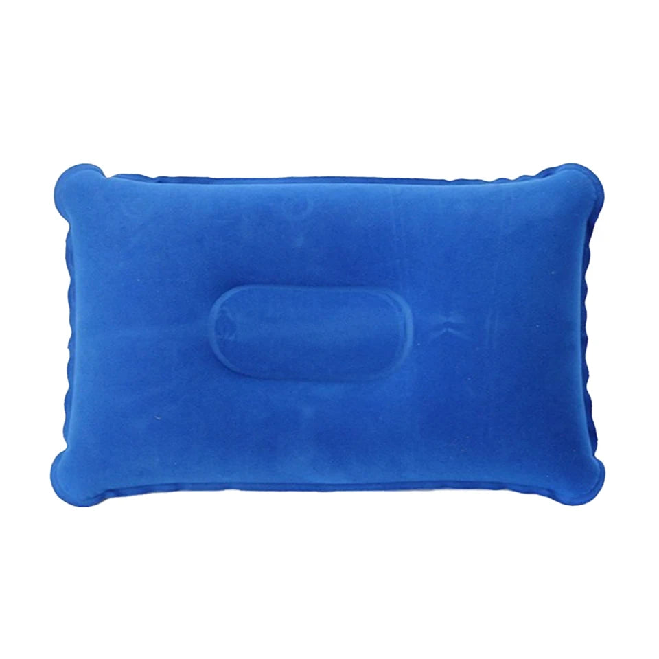 Inflatable Travel Pillow – Portable Neck & Lumbar Cushion Inflatable Travel Pillow PLUSH Blue