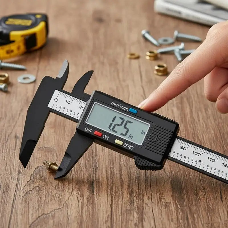 6" Digital Vernier Caliper 0–150mm LCD Electronic Measuring Tool Digital Caliper PLUSH