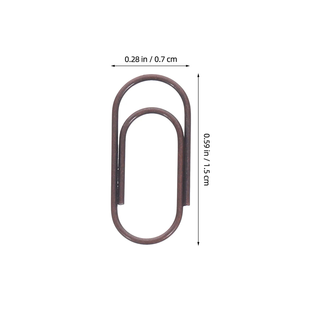 200pcs Retro Mini Metal Paper Clips Vintage Style Desk Organizer PLUSH