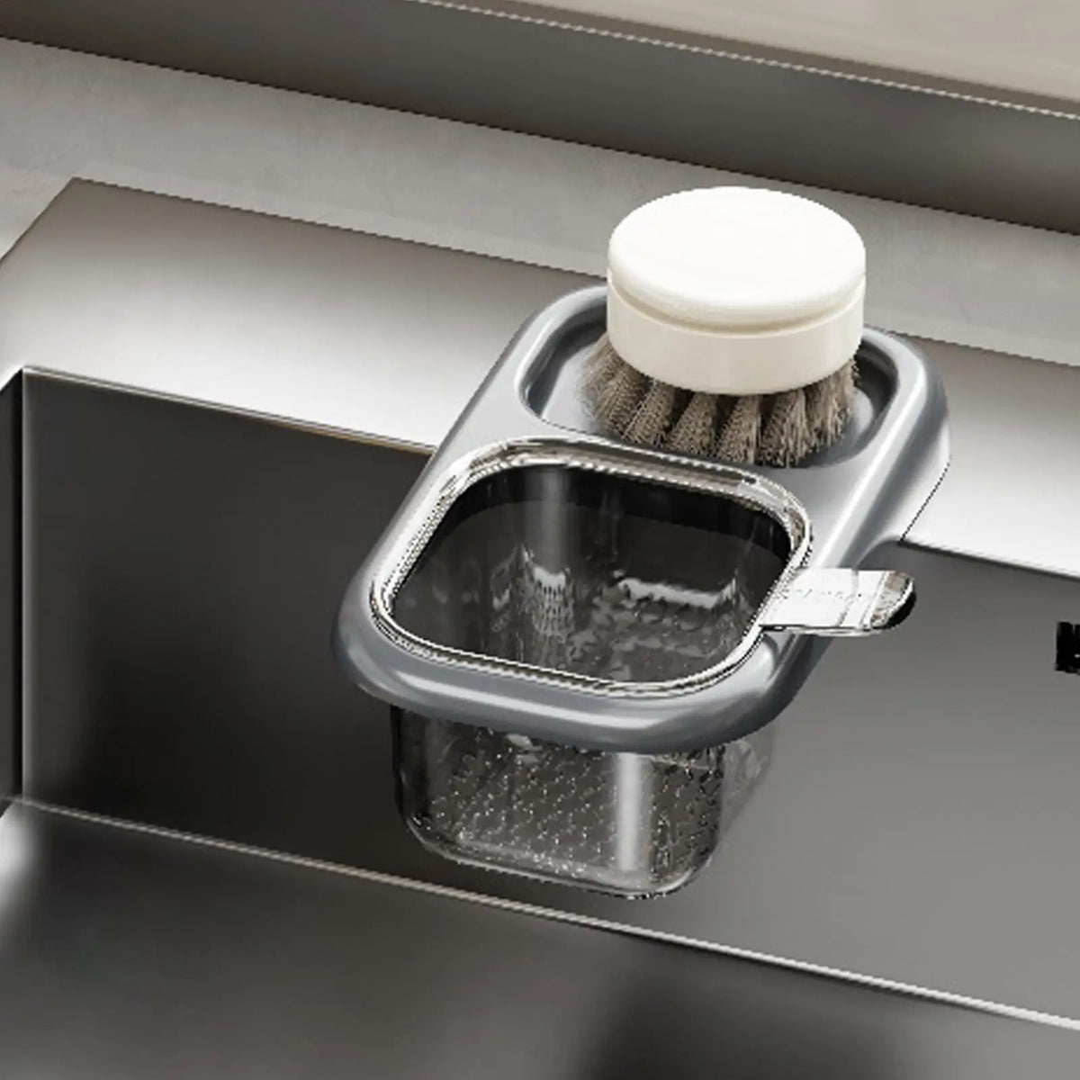 Sink Corner Strainer Basket with Suction Cup | Food Scrap Filter Sink Strainer Basket PLUSH