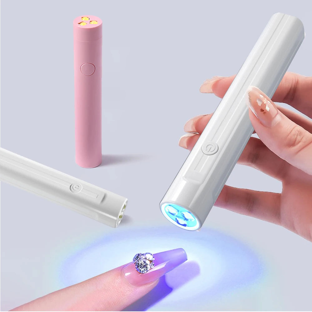 Portable Mini LED Nail Lamp – USB Gel Polish Dryer Pen LED Nail Lamp PLUSH