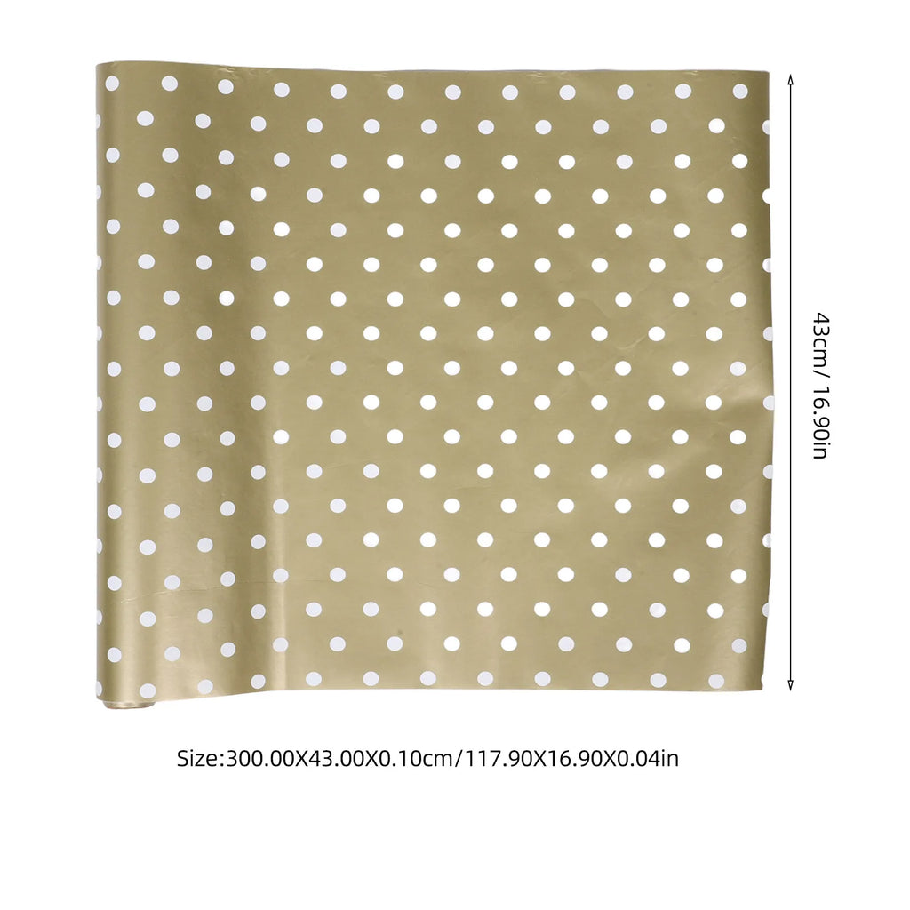 Gold Dot Aluminized Wrapping Paper Roll – Reversible Gift Wrap Gift Wrapping Paper PLUSH