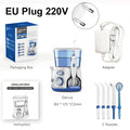 Raugee 800ML Electric Dental Water Flosser | 5 Nozzles, 10 Modes Oral Irrigator PLUSH EU Plug 220V