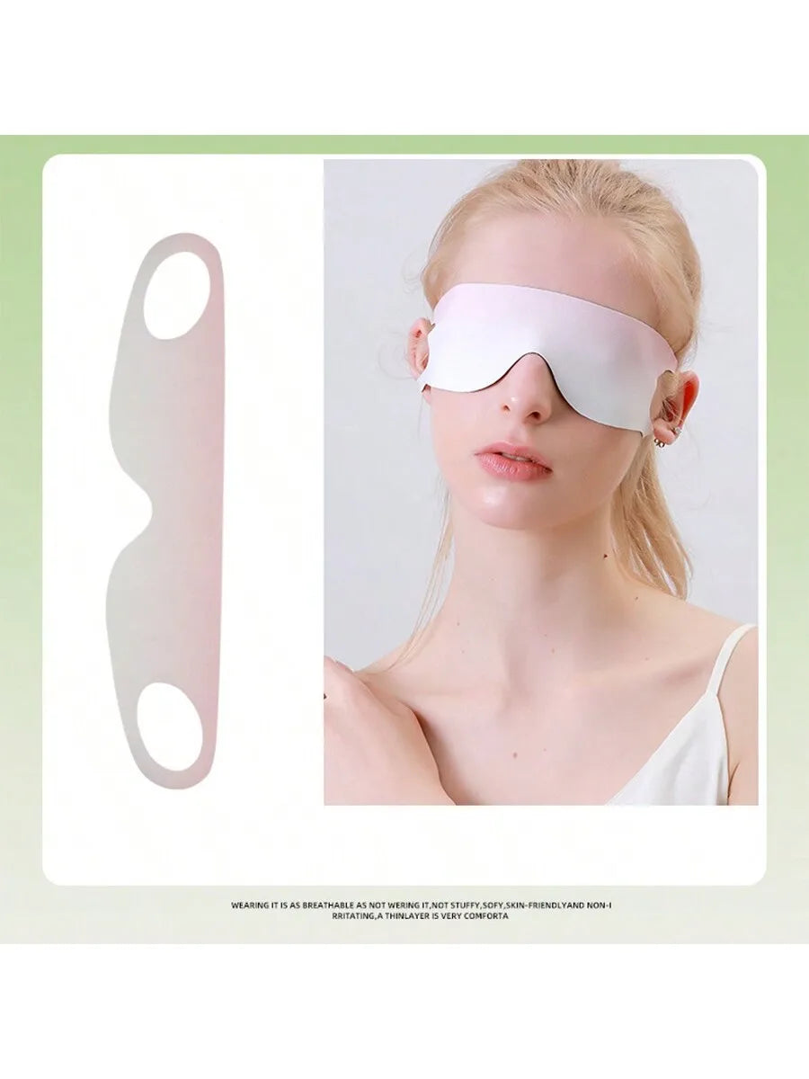 Zero Pressure Sleep Mask – Breathable Ice Silk Blockout Eye Mask Sleep Eye Mask PLUSH Gradient Pink