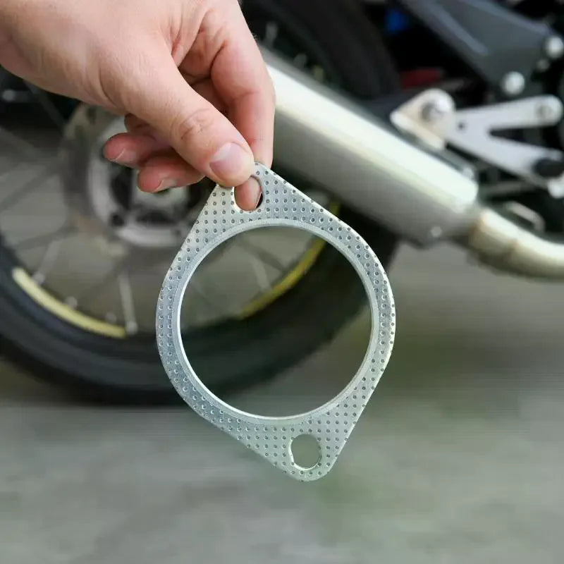Universal Exhaust Downpipe Flange Gasket 51–76MM Two Holes Exhaust Flange Gasket PLUSH