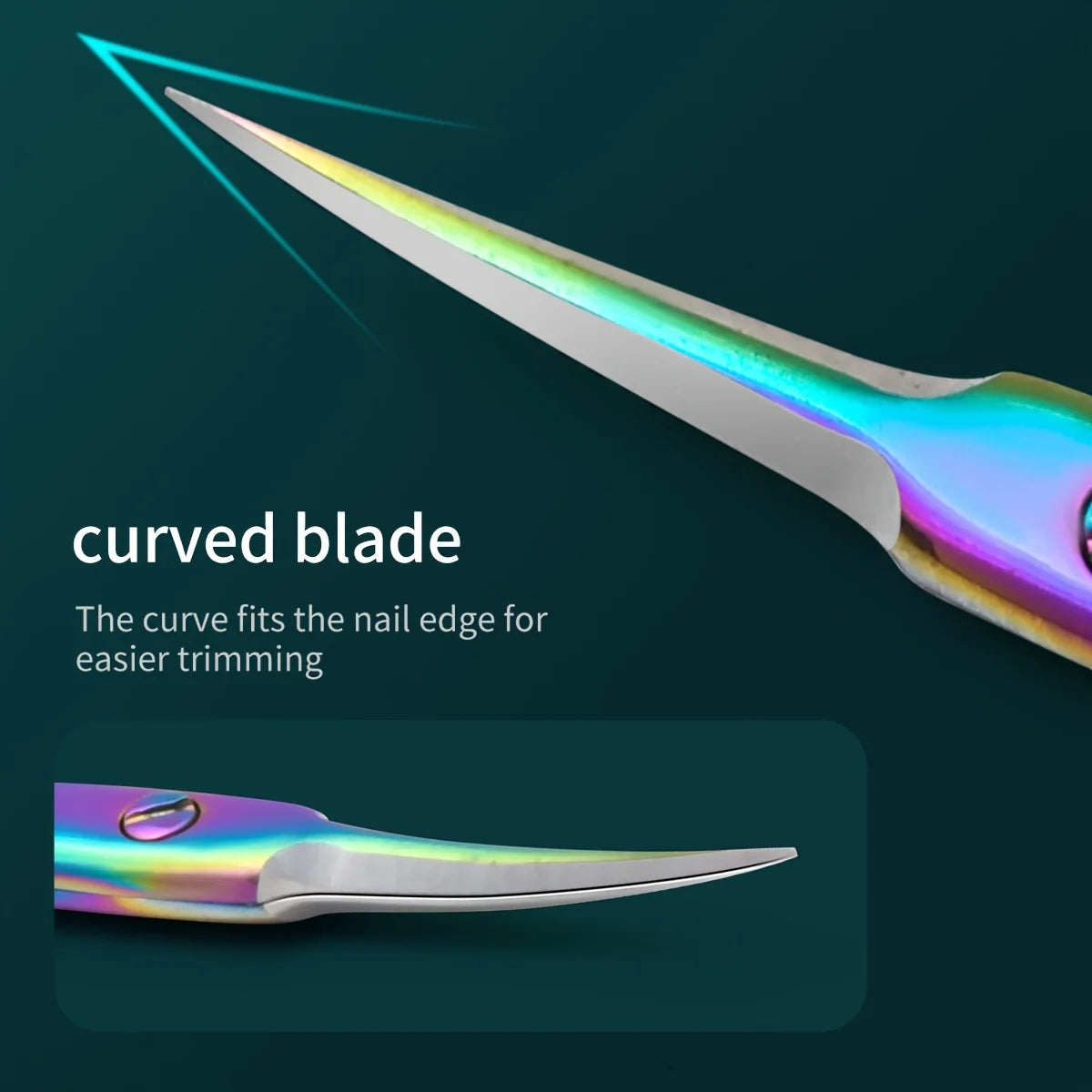 Ouriner Curved Cuticle Scissors – Precision Manicure & Pedicure Cuticle Scissors PLUSH