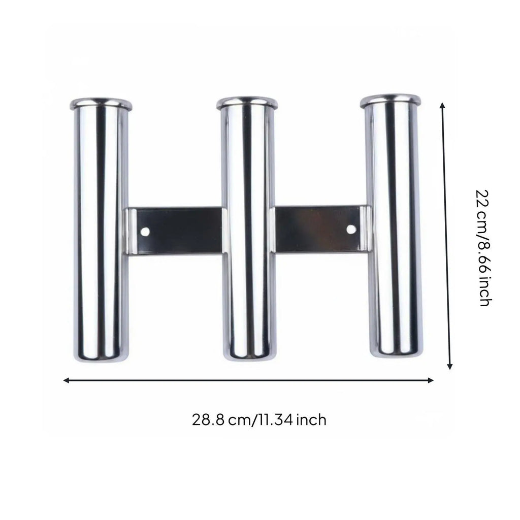 4-Slot Stainless Steel Boat Fishing Rod Holder Rack Fishing Rod Holder PLUSH