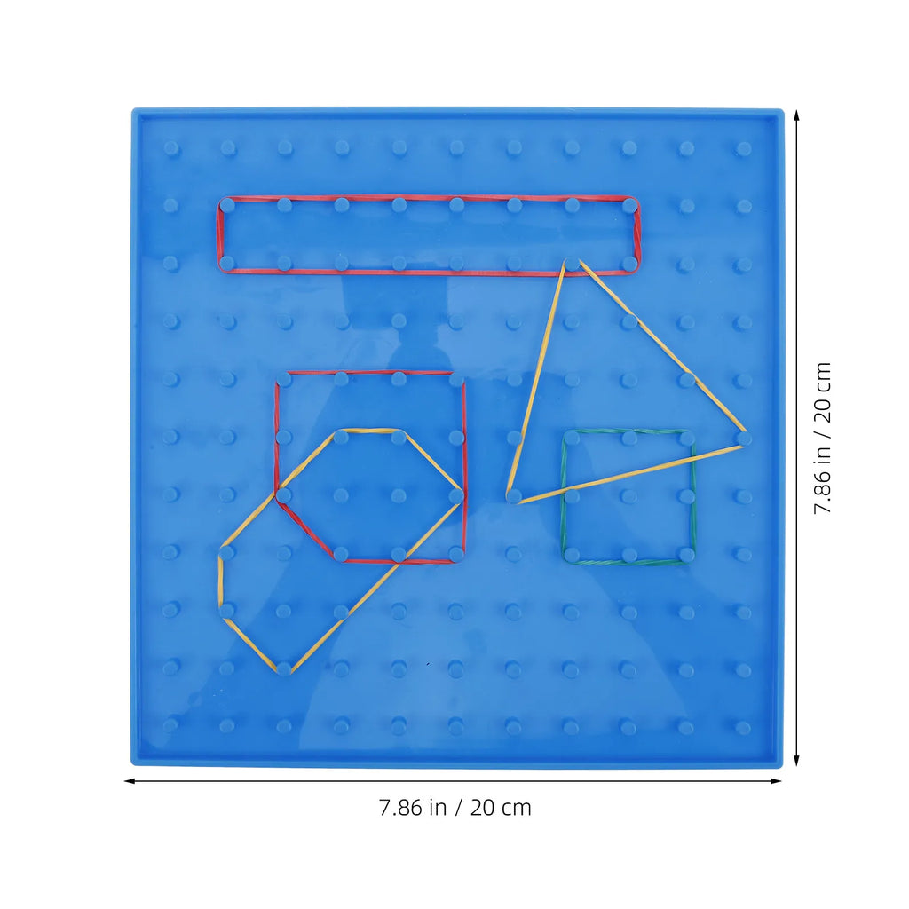 Double-Sided Educational Geoboard – Math & Pattern Peg Board Educational Math Board PLUSH