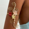 Iris Flower Hollow Cuff Bracelet – Adjustable Floral Bangle Floral Cuff Bracelet PLUSH Style 2