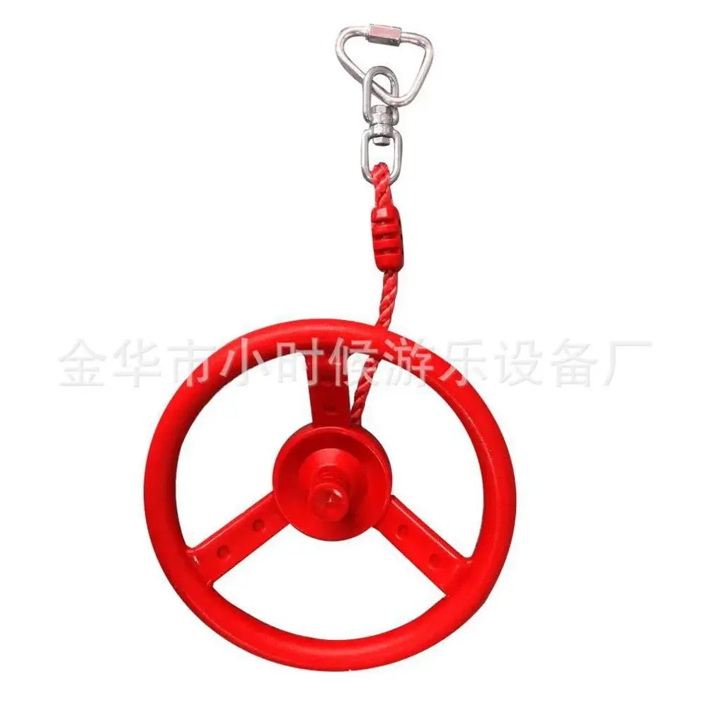 Kids Gym Rings Swing Set – Indoor & Outdoor Playground Kids Gym Swing Set PLUSH red