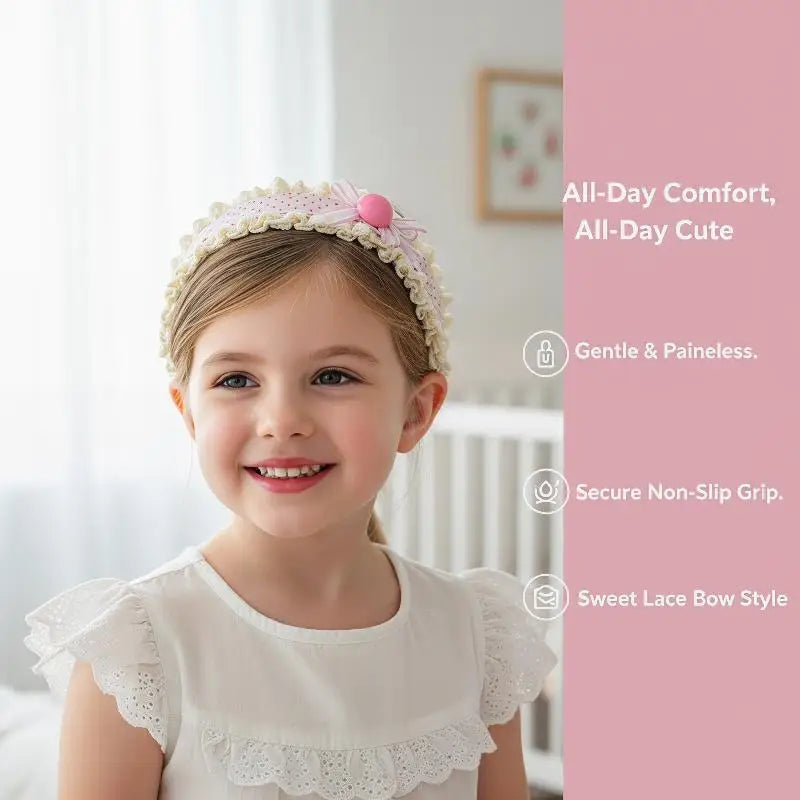 Baby Girls Princess Headbands with Bang Stickers – 1/3pcs Baby Hair Headband PLUSH