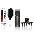 3-Piece Hair Care Set – Detangler Brush, Applicator & Scalp Massager Hair Care Tool Set PLUSH Black set