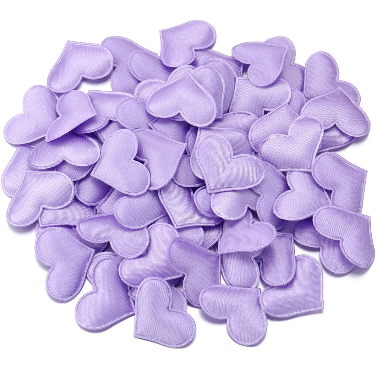Satin Heart Petals Confetti 50-100pcs – Wedding & Party Decor Wedding Party Decor PLUSH purple 25mm x 100pcs