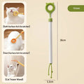 2-in-1 Retractable Cat Teaser Wand & Grooming Massager Toy Interactive Cat Toy PLUSH A3