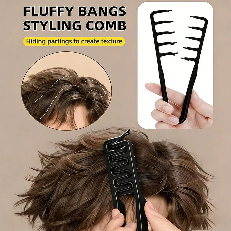 Salon Styling Comb Set – Shark Tooth Detangling Brush Hair Comb Set PLUSH