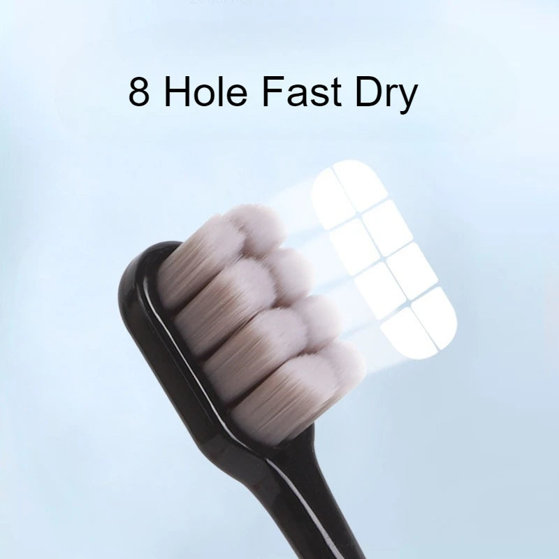Ultra-Fine Soft Bristle Toothbrush – 12000+ Bristles Gum Care Manual Toothbrush PLUSH