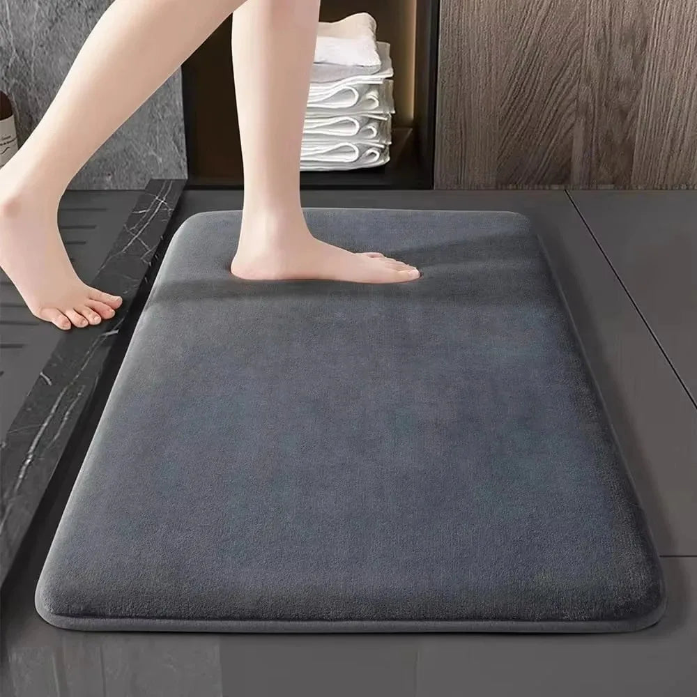 Super Absorbent Anti-Slip Coral Velvet Bath Mat & Door Mat Bath Mat PLUSH