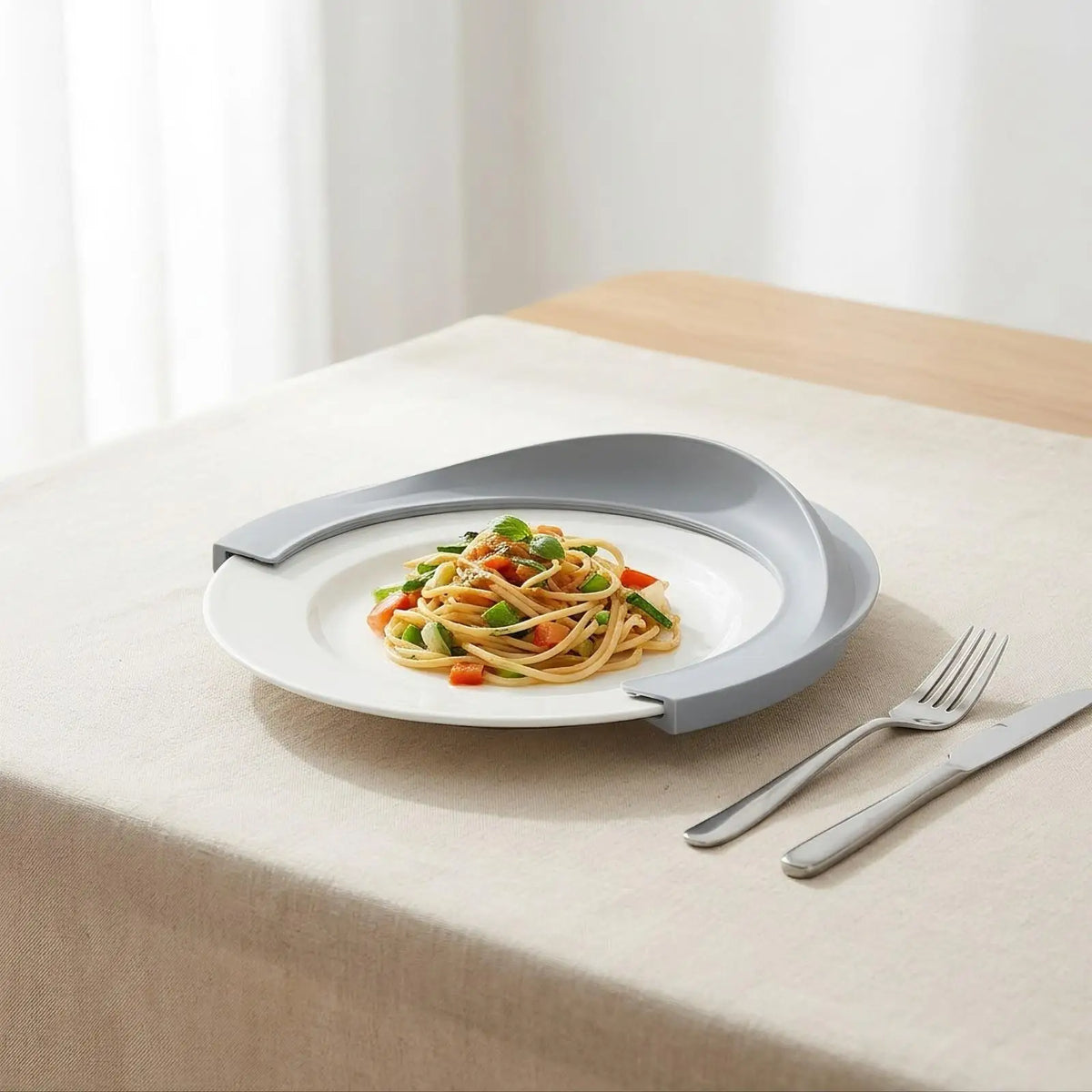 Silicone Plate Rim Guard – Anti-Spill Dining Eating Aid Dining Eating Aid PLUSH