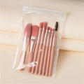 8-Piece Soft Fluffy Makeup Brush Set – Blending & Foundation Makeup Brush Set PLUSH 8pcs Pink
