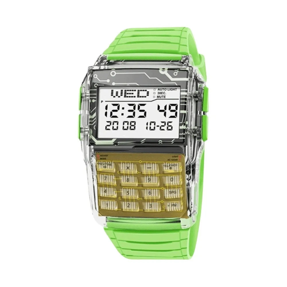 Men's LED Digital Watch – Waterproof, Alarm & Shock Resistant Digital LED Watch PLUSH Style 4