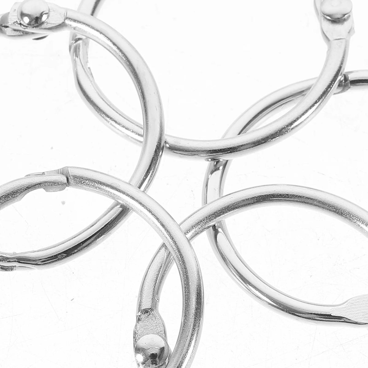 20pcs Metal Binder Rings – Small Key Rings for DIY & Loose Leaf Metal Binder Rings PLUSH