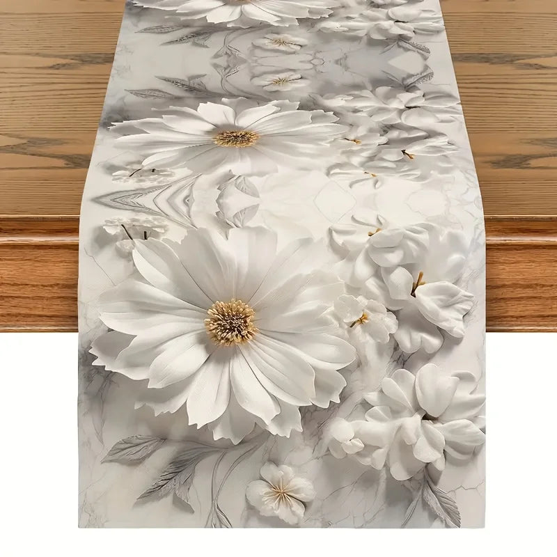 Valentine's Day Floral Table Runner – 100% Polyester, 3 Sizes Table Runner PLUSH A 33X183Cm